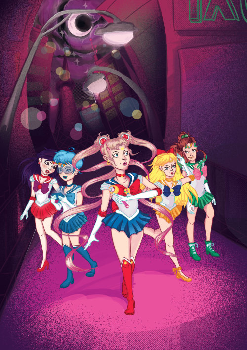 Fighting Evil By Moonlight&hellip;Finally finished some Sailor Moon Fanart. This will be availab