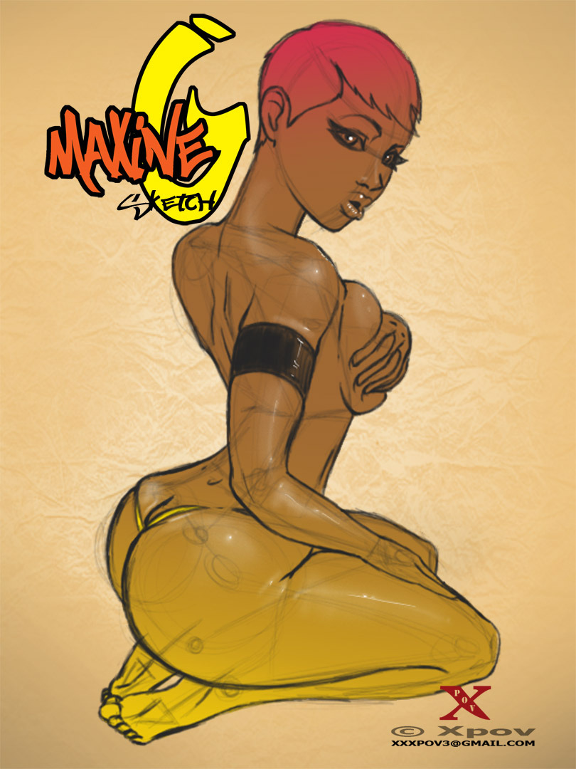 bluedragonkaiser:Saw this pose by Amber Rose and I thought I’d ask xpov to draw