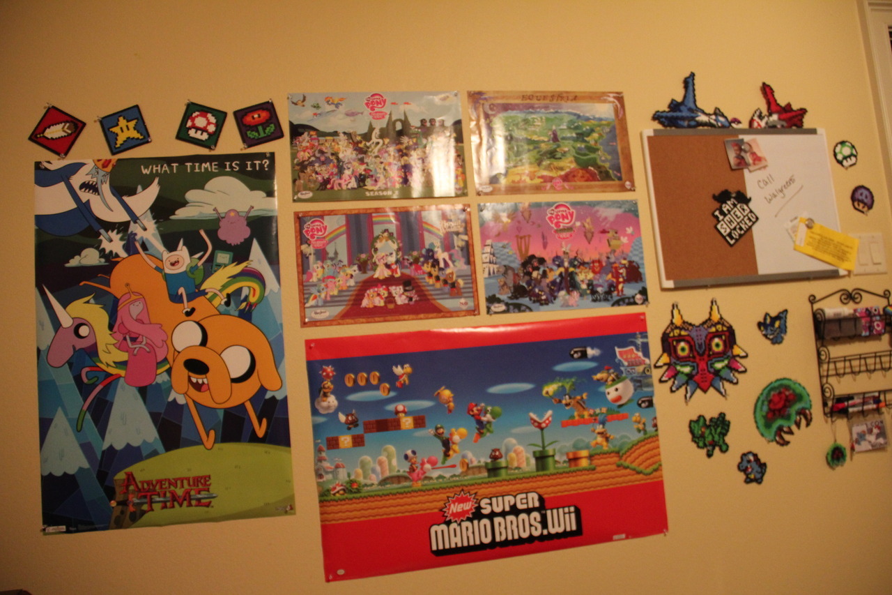 All moved into my house house, now. This is my cool wall. goddamn that wall is so