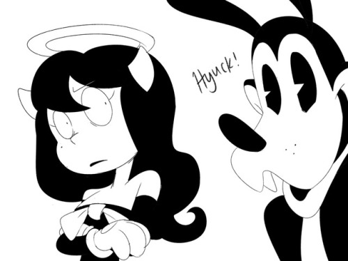 scribblescrabblesdabble:Ok I don’t trust Boris and Bendy seems so full of hate and bloodlust a