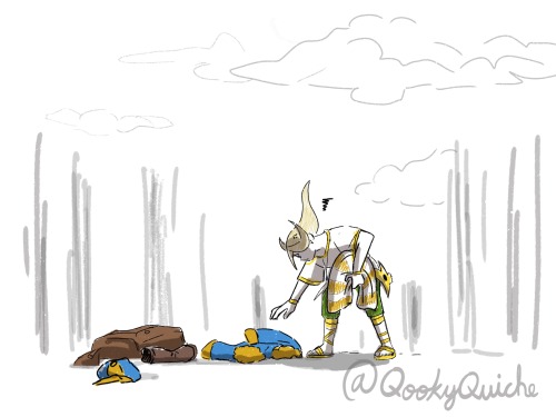 A Doodle: After getting both his and Giratina’s -es kicked, Volo (ウォロ) realizes he also needs 