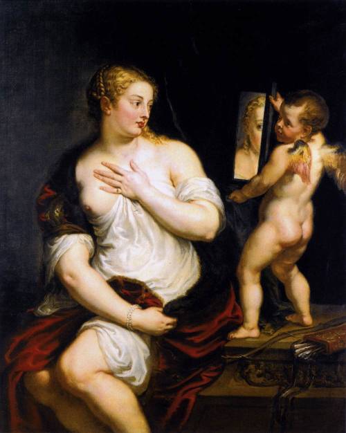 viola-goes-to-hollywood:Peter Paul Rubens, Venus at her Toilet, 1608