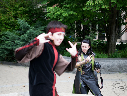 Sometimes, Loki is a giant dork with Aang. Taken at Boston Comic Con 2015. Loki | Silhouet