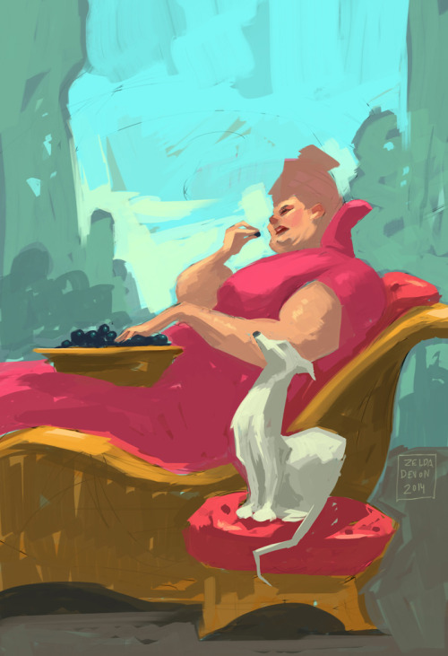 Glutton. 45 minute speed painting. 