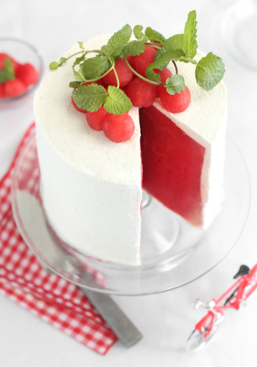 tunabatter:  thiqaa:  beautifulpicturesofhealthyfood:  Fresh Watermelon Cake…RECIPE  😦😦😦😦😦😦  disgusting  disgusting as hell