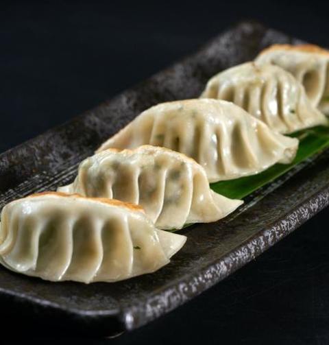 Gyoza Wrapper Dumplings With Pork And Cabbage
