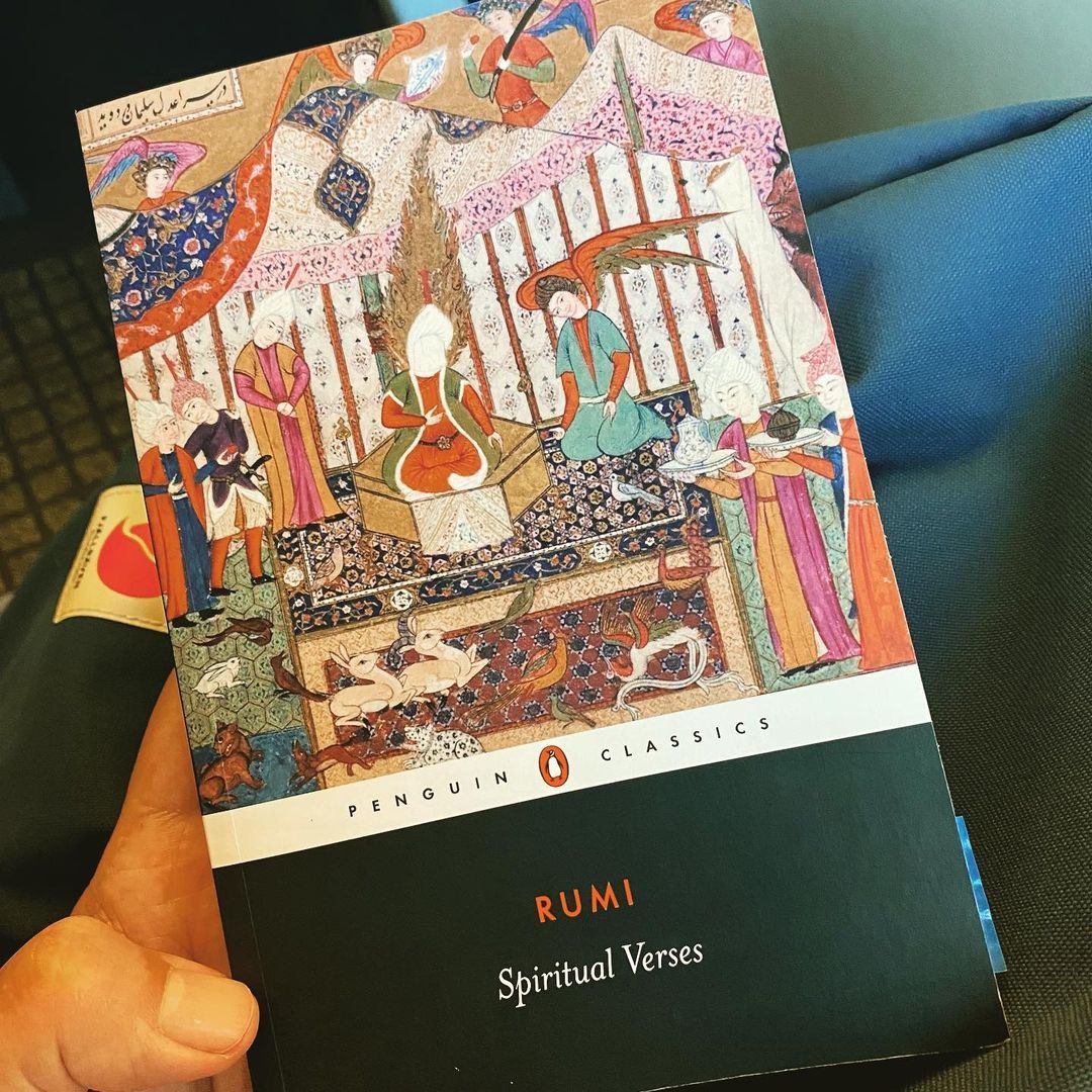 Started #reading Spiritual Verses by Rumi, tr. Alan Williams.
#reading #poetry #sufism #rumi #spirituality #penguinclassics
https://www.instagram.com/p/CRR4ewAB7VN/?utm_medium=tumblr