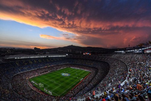 Sky over Camp Nou.