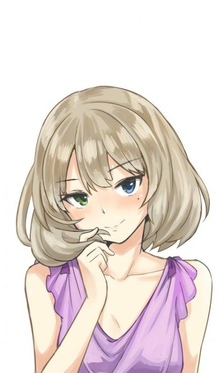 Cute, anime girl, colored eyes, Kaede Takagaki, 480x800 wallpaper @wallpapersmug : ift.tt/2F