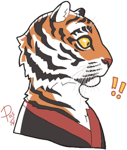 fastpuck:  a cute surprised tiger ?? ? i