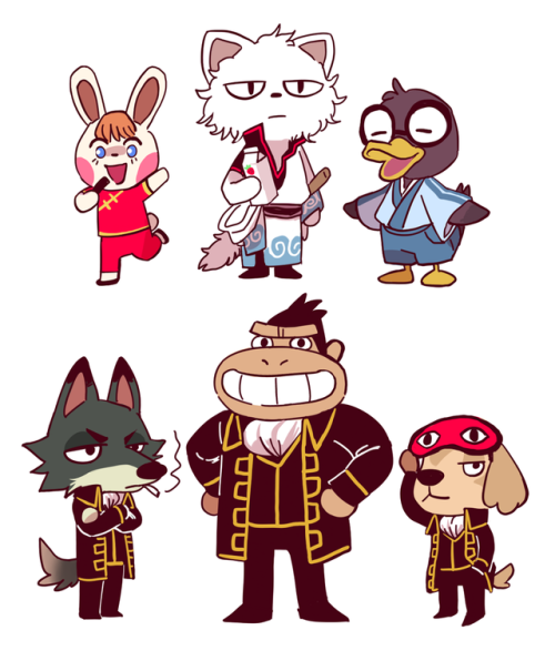 cookieekun:gintama x animal crossing!