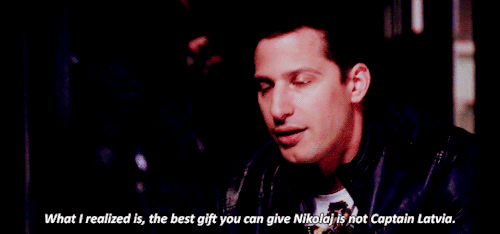 godrixhollow:#get you a friend like jake peralta #who will remind you that the best thing you can do