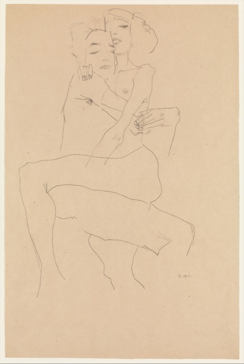 met-modern-art:  Couple Embracing by Egon Schiele, Modern and Contemporary Art Bequest of Scofield T