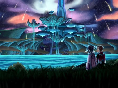 freakburger:Eryth Sea at night is so pretty!Best viewed in a new tab c: