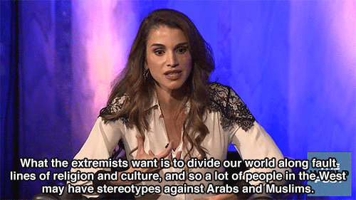 goshawke:  last-snowfall:  thewinstonisin:  stele3:  fuckyeah-nerdery:  huffingtonpost:Queen Rania: Let’s Drop The First ‘I’ In ISIS. There’s Nothing Islamic About ThemLONDON — Queen Rania of Jordan said Thursday evening that there is nothing