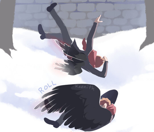 kaenith:  I was recently reminded of the (adorable) fact that crows enjoy rolling