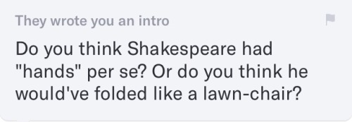 incorrectshakespeare:okcupid users out here asking the real questions