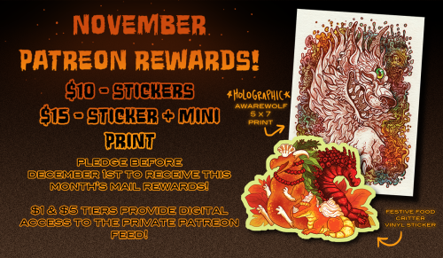 November’s rewards are revealed! Pledge before December 1st to grab these exclusive goodies!&g