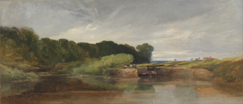 Hanham Lock on the Avon, William James Muller, ca. 1840