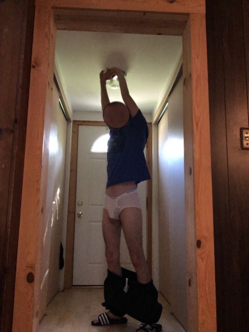 whitebriefsbro511769:lovegettingpantsed: Ethan was just trying to stretch before his morning run but