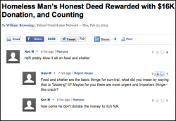 Ken M On A Homeless Man