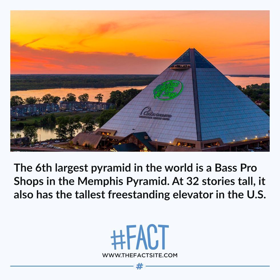 The Fact Site — The 6th largest pyramid in the world is a Bass Pro