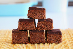 in-my-mouth:  Chocolate Coconut Brownies