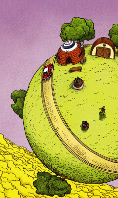 thecomicsvault:  KING KAI’S PLANETBy Akira Toriyama