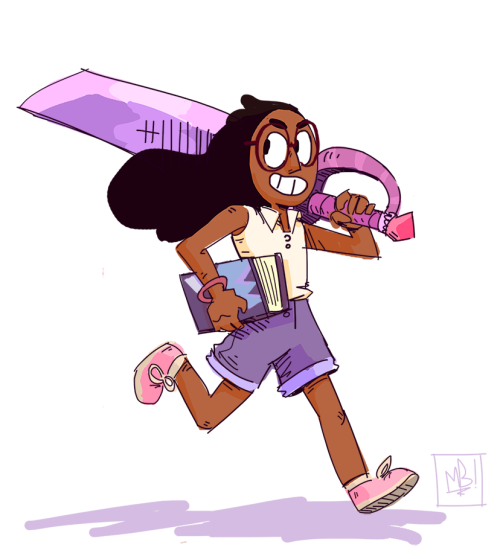michaeldrawrrett:Yeah so Stevenbomb 2 is plugging away and it’s been GREAT (Did you SEE Sworn to the Sword and Keeping It Together? MAN.) BUT I think we gotta talk about the new intro and a certain Ms. Maheswaran’s GIANT BLADE! I think we gotta talk
