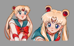 goblin-bravs: warmed up to some sailor moons!