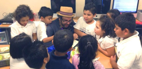 TOON Books loves public schools! This morning, Ricardo Siri Liniers is visiting two school