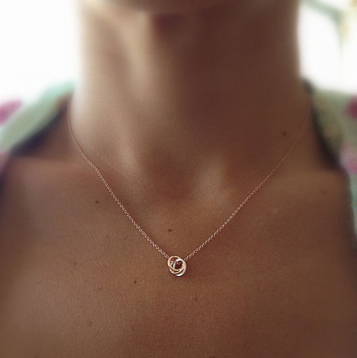 XXX ringtorulethemall:  Tiny Infinity Ring Necklace photo