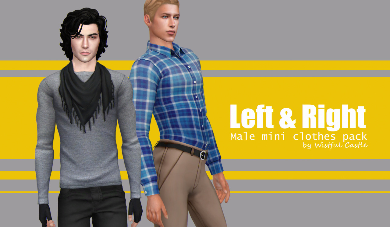 * Left&Right Shirt - base game compatible male shirt, all LOD’s, all ...