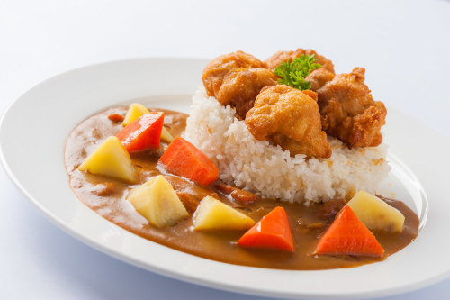 Japanese curry with deep fried chicken by silaaa