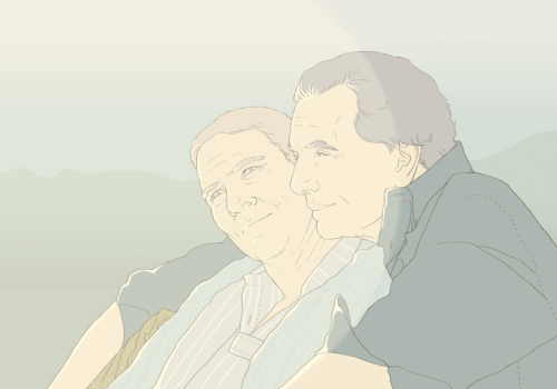 johix:For Cey who wanted to see John and Sherlock on a beach in Sussex, because, as she said, &lsquo