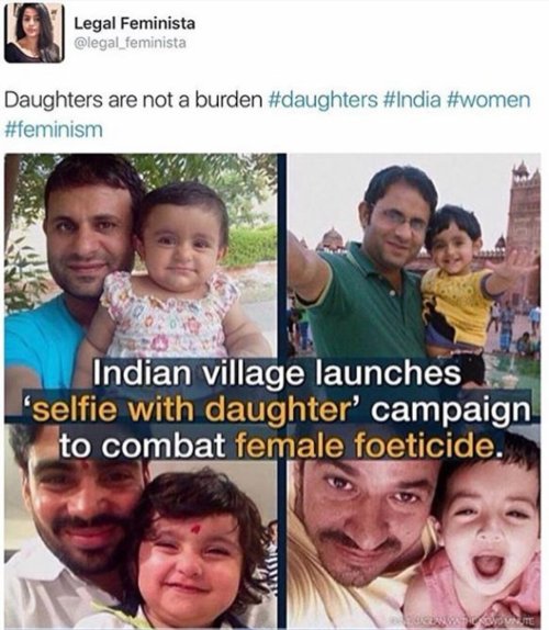 profeminist: itsnotjustpms: Yay Dads!!! More male feminist posts | Gynocide/femicide posts (Maj