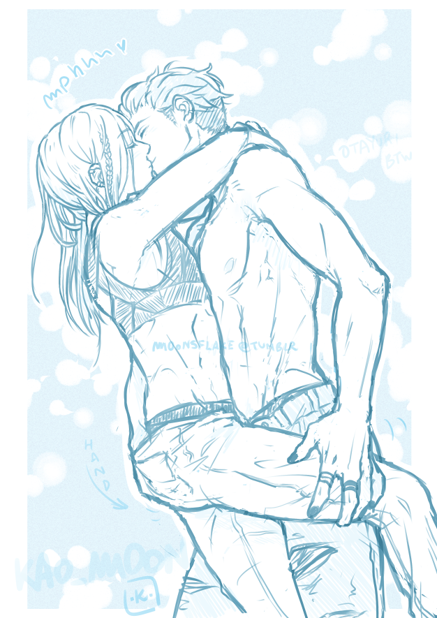 m0onsflake:  |ω･)✧ I drew otayuri. I love the idea of older Yuri letting his