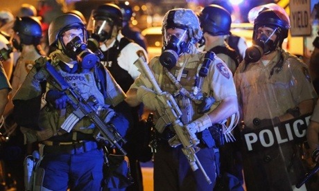 land-of-propaganda:  #Ferguson #MikeBrown  The St. Louis police have purchased all new equipment awa