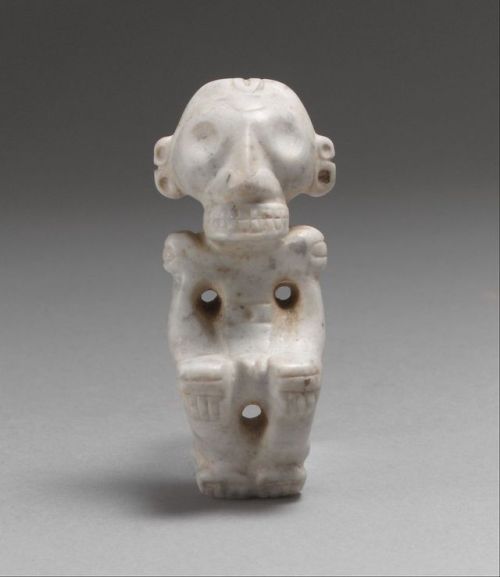 Taíno stone pendant (La Caleta [?], Dominican Republic, 13th– 15th century).  Approximately 7.6cm hi