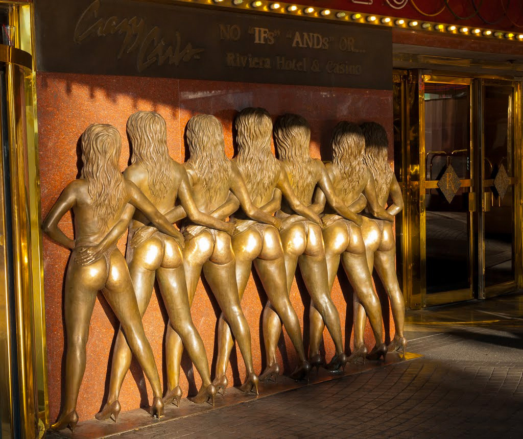 HISTORY:nevada on X: The bronze Crazy Girls statue, with its soon