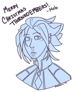 mantraswag:  V-V-V-VILLAIS! And his pretty self. I’ve always wanted to sketch him out but I didn’t want to be a creep about it and just…start. SO HERE’S A MURRY CHRIMBAS PRESENT.  Villias belongs to the skillful ThornedEmbers. uwu