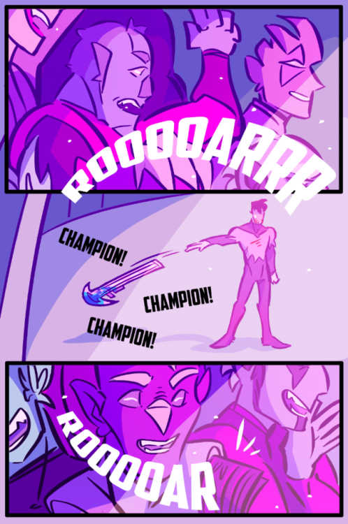 ‘Champion’ a Voltron fancomic about Shiro’s time as a gladiator. The lost year.Back - Part 2 - Next