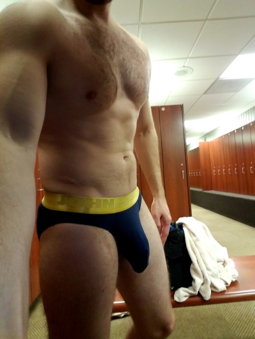 wineman69:  gentlemenallowed:    A tumblr for gentlemen who appreciate other gentlemen. 18/21+ NSFW - Over 107,000 posts and 50,000 followers    The blue John Sievers underwear! Wow