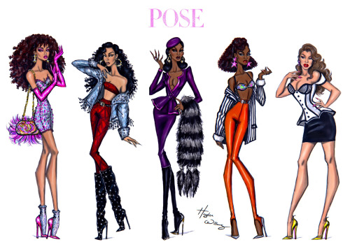 The women of POSE by @haydenwilliamsillustrations