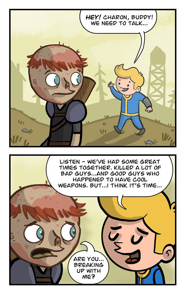 dorkly:  Fallout Companion Break-Up 