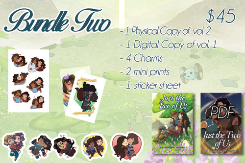 catstealers-zines:  Just the Two of Us is open for pre-orders!! The 2nd volume of the korrasami fanzine features over 70 illustrations from 75 artists. The book is 6x9in, perfect bound with a soft cover, and each page has a nice glossy finish. 6x9 I ~80