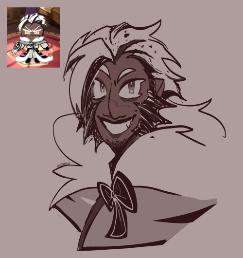 sovereignzofdarkness:crunchy warmup. ty mipcookie for inspiring me to turn his face…marks(??) into w