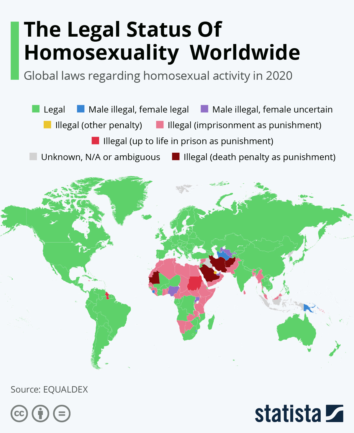 The Legal Status Of Homosexuality Worldwide 2020 Maps On The Web