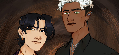 finally read @evertidings and jumped at the chance to draw the duos rylan sorted the gang into <3