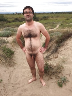 dadchaser63:  …at a nude beach with Dad… 